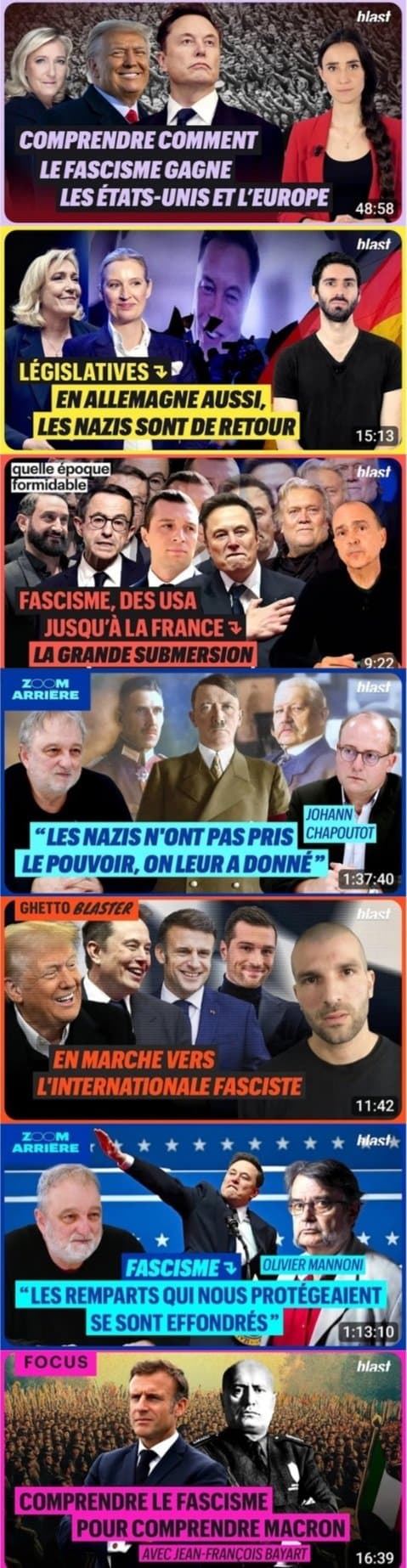 Blast "MACRON = FASCISTE"