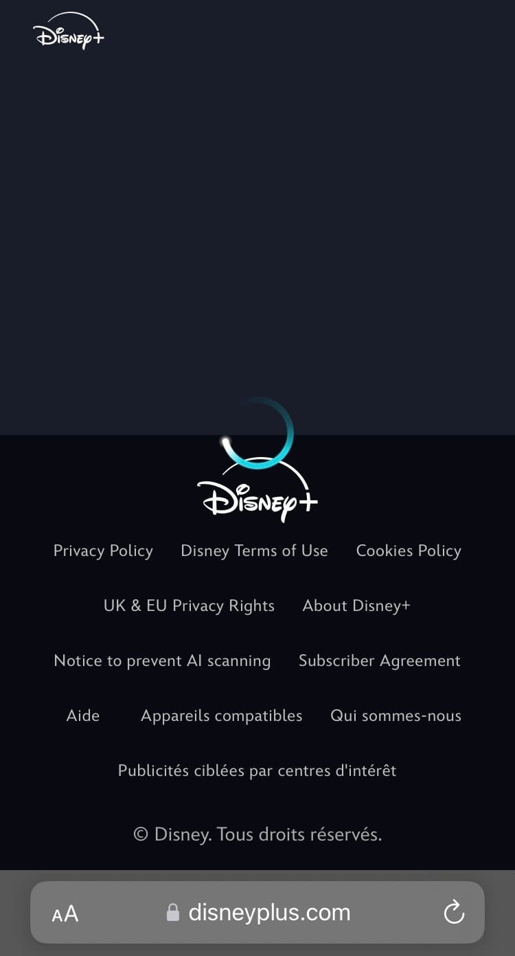 Impossible d’accéder à mon compte Disney+…