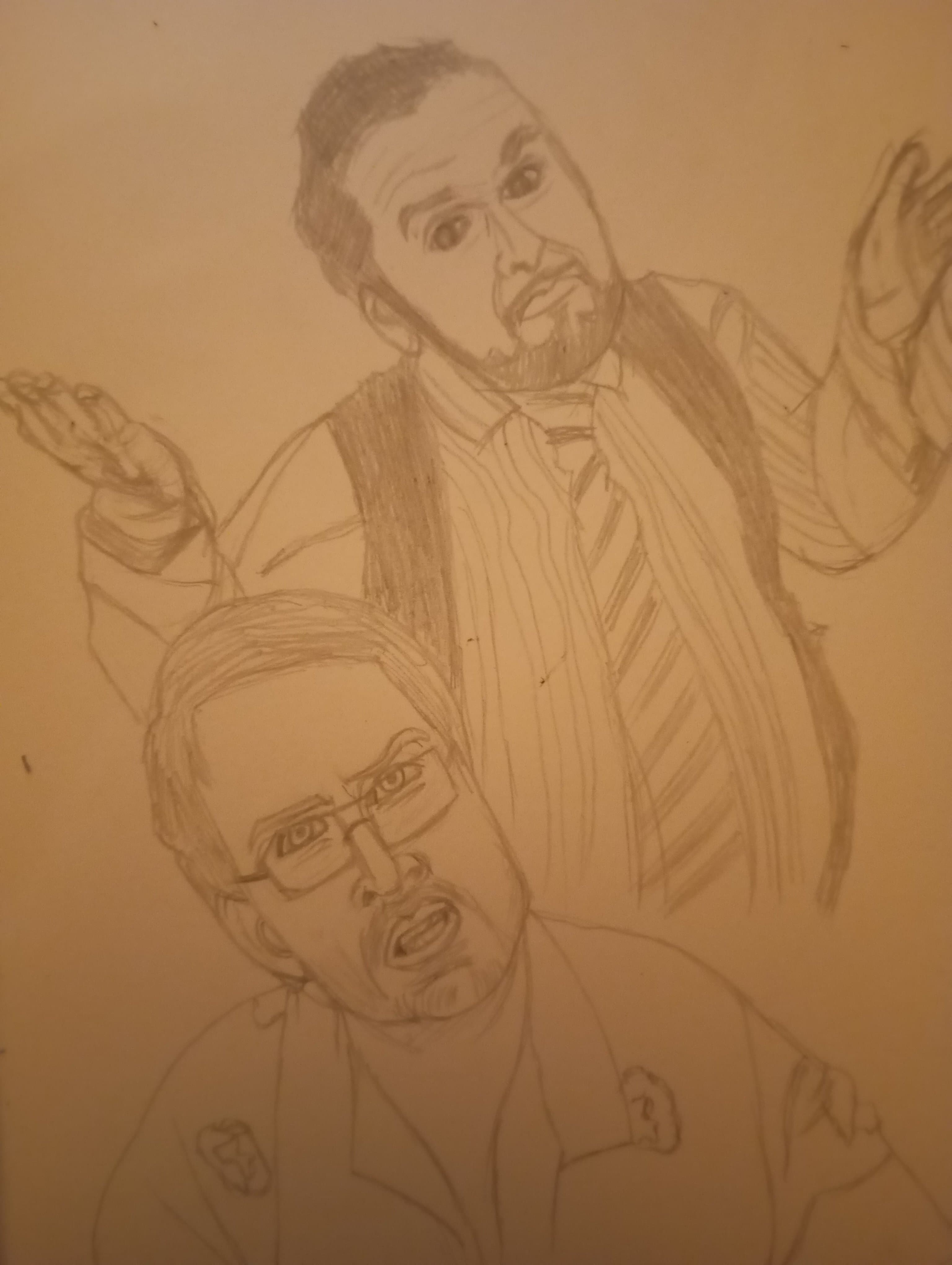 J'essaye de dessiner jdg et david goodenough