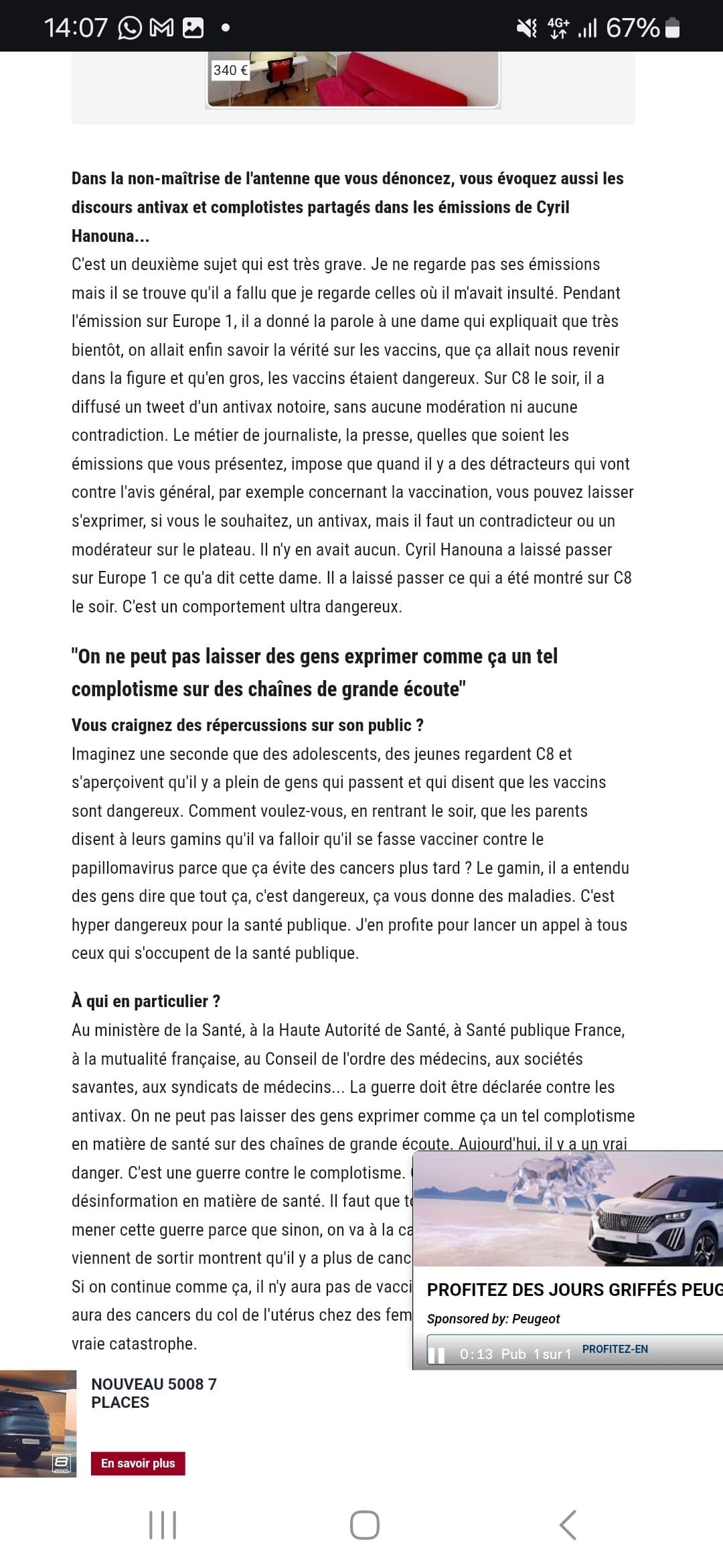 Michel Cymes porte plainte contre C8 car ils ont diffusé un tweet antivax