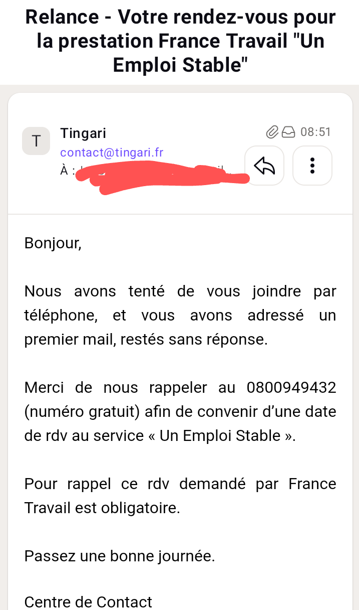 🔴🔴🔴 France TRAVAIL veut m'envoyer au TRAVAIL