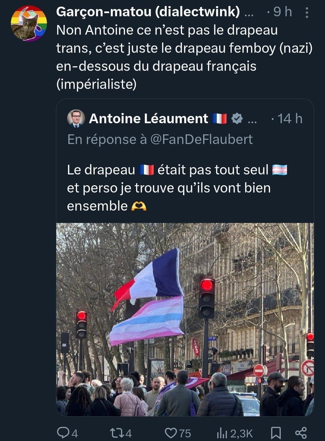 Antoine Léaument se fait traiter de pro impérialiste et pro nazi !