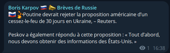 AYAAA POUTINE va refuser AYAOO