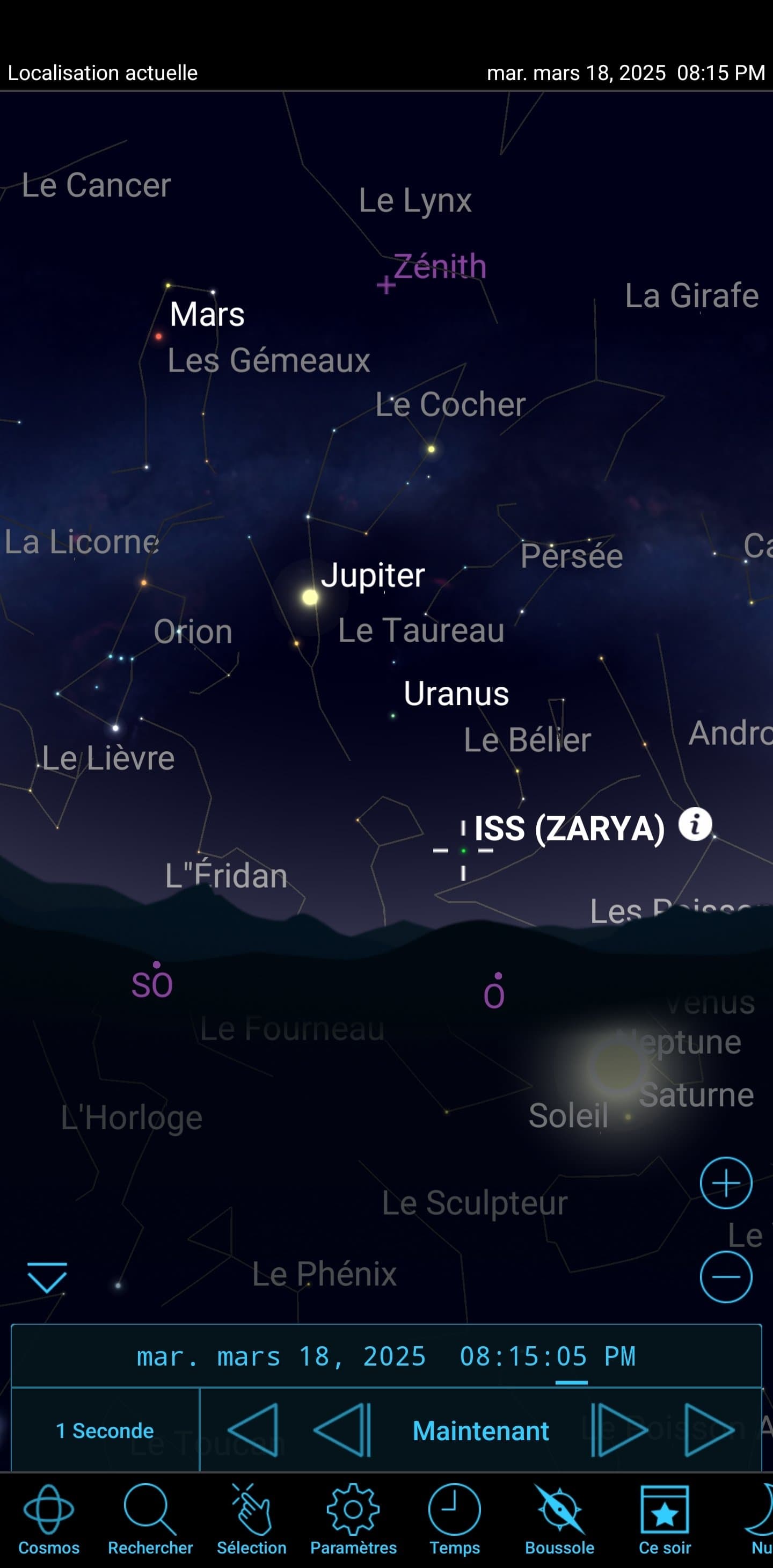 🔴 L'ISS sera visible a l'oeil nu ce soir en France ( et surtout au Nord )