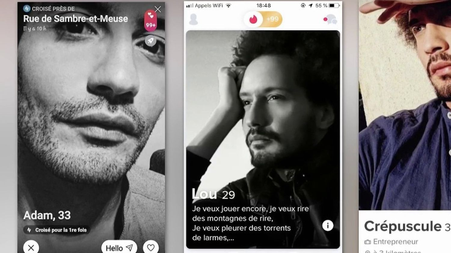 AYAA les PHOTO de PROFIL du VlOLEUR de TINDER