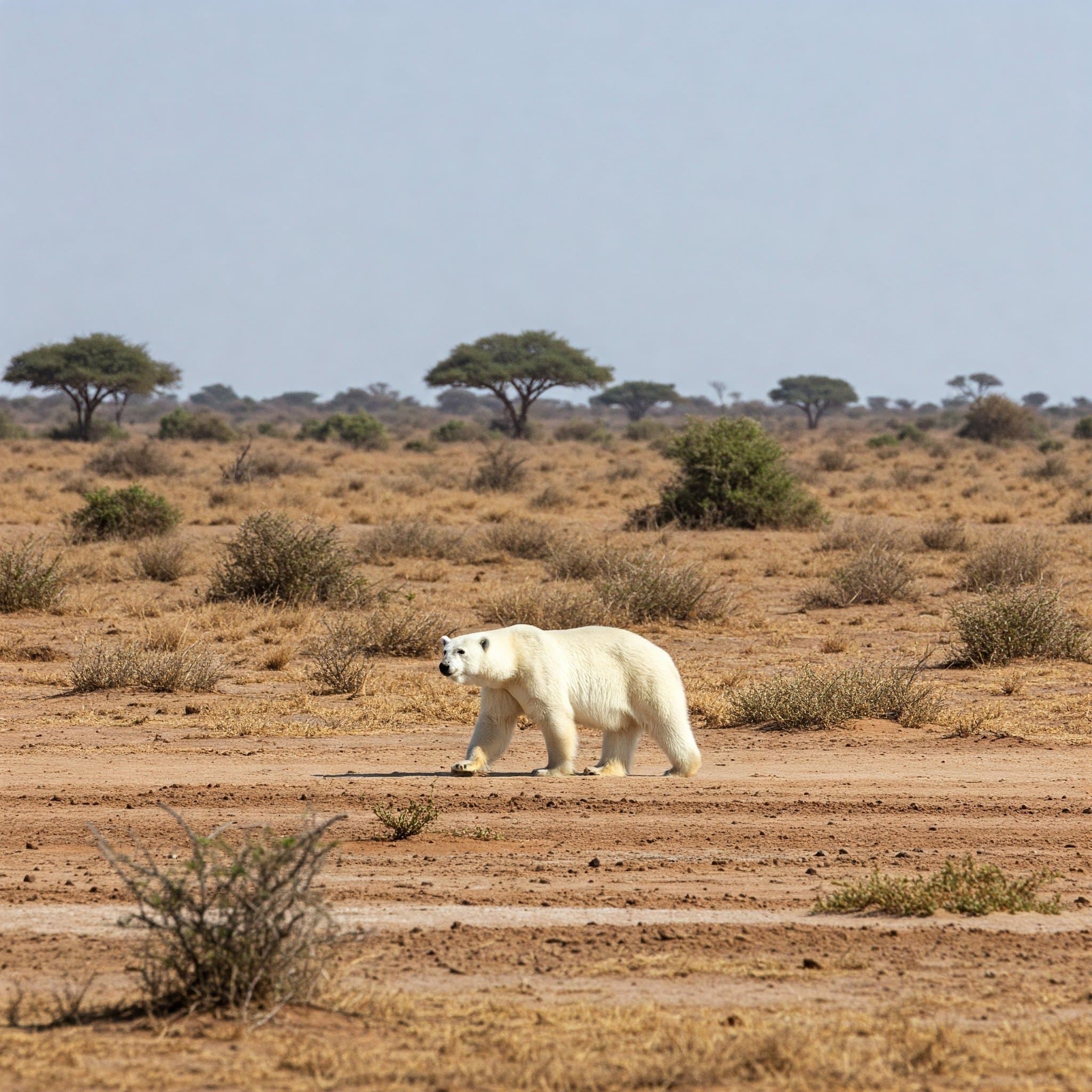 Aya un ours polaire dans le désert sahélien