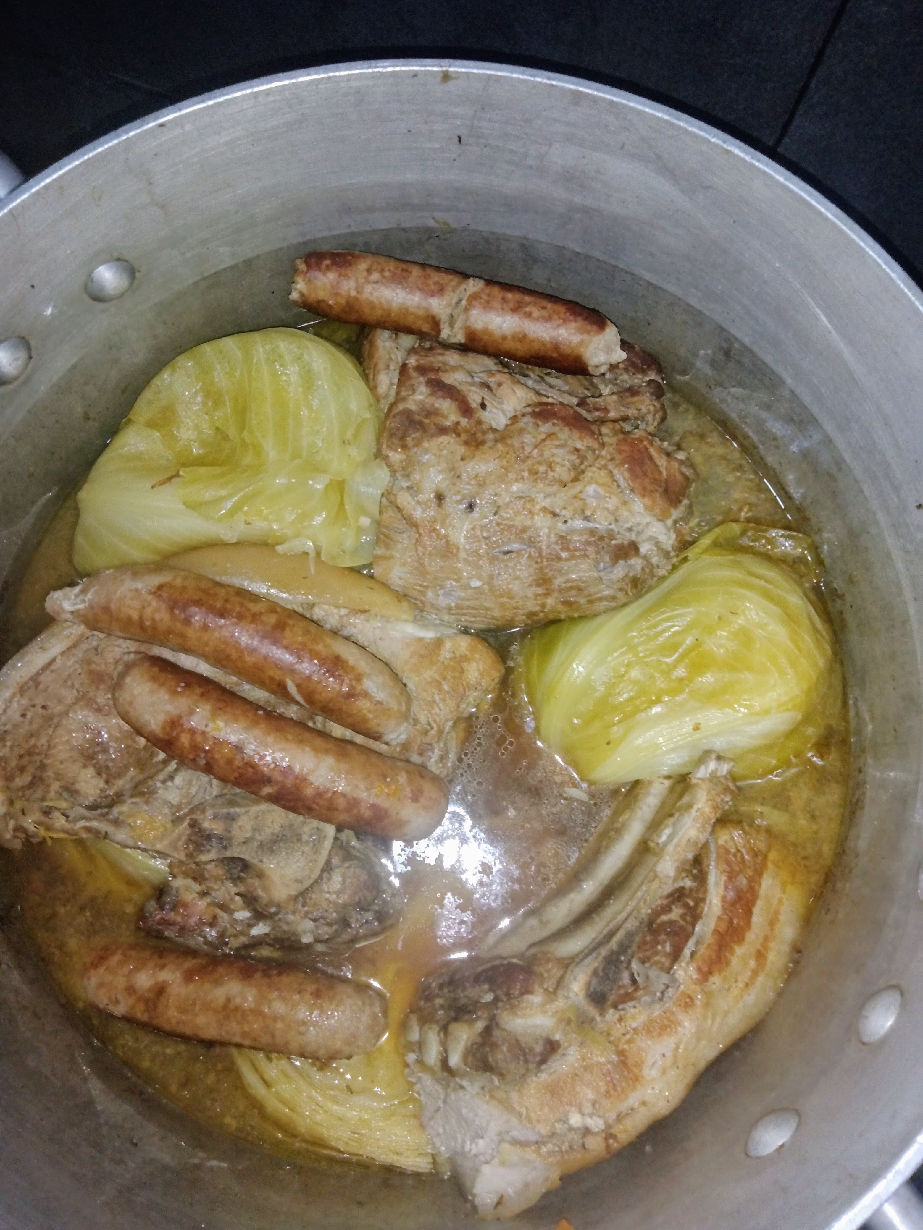 Ma potée au choux est prête pour ce soir !