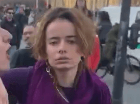 🔴🔴🔴🔴🔴🔴DES GAUCHISTES FEMINISTES COMPLETEMENT HORS SOL SE FONT RECADRER SEVERE PAR DES CRS