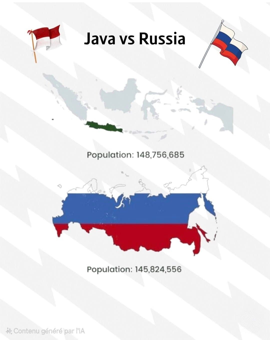 WTF l'île de Java est plus peuplé que la Russie