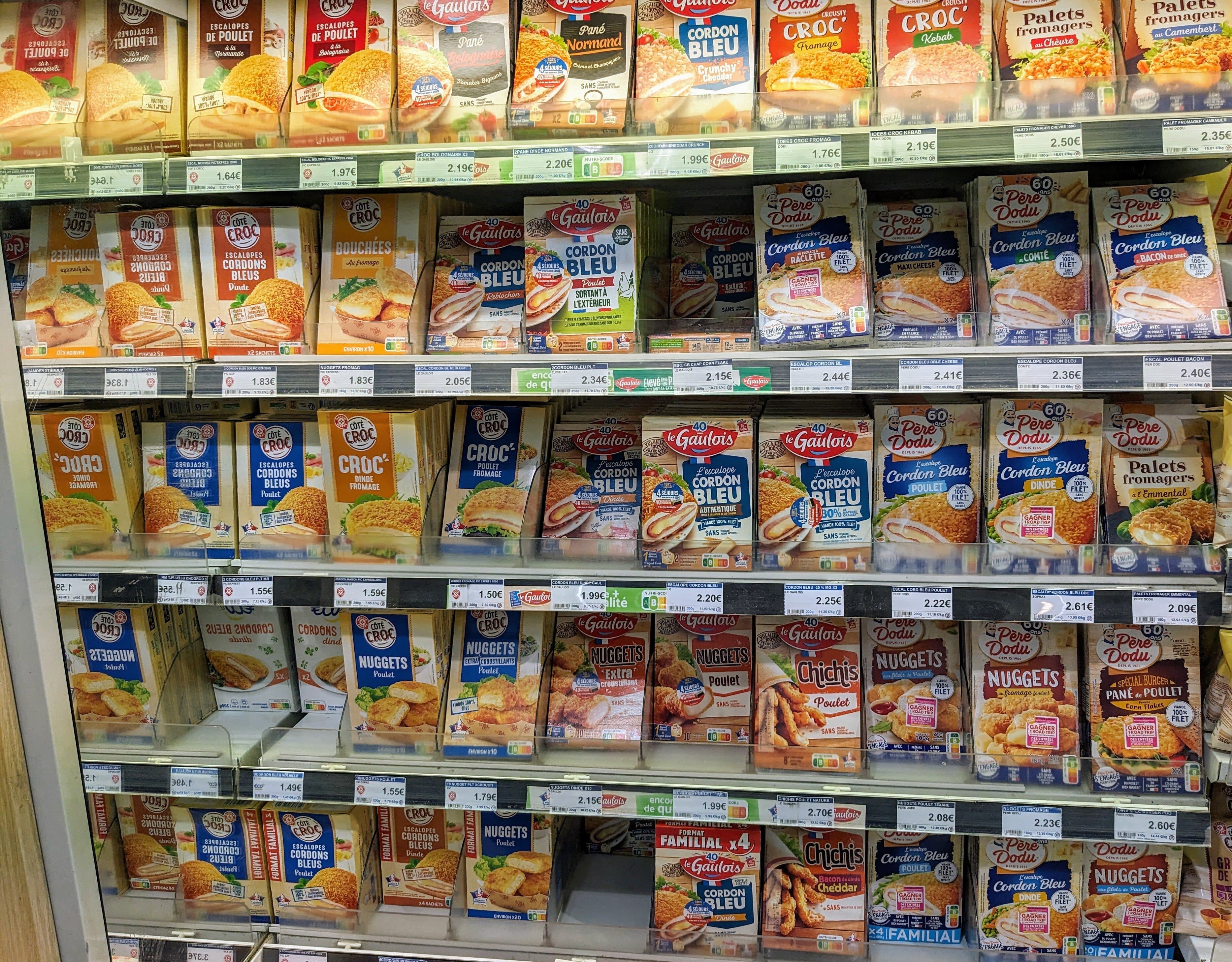 Impossible de trouver du cordon bleu au jambon en grande surface