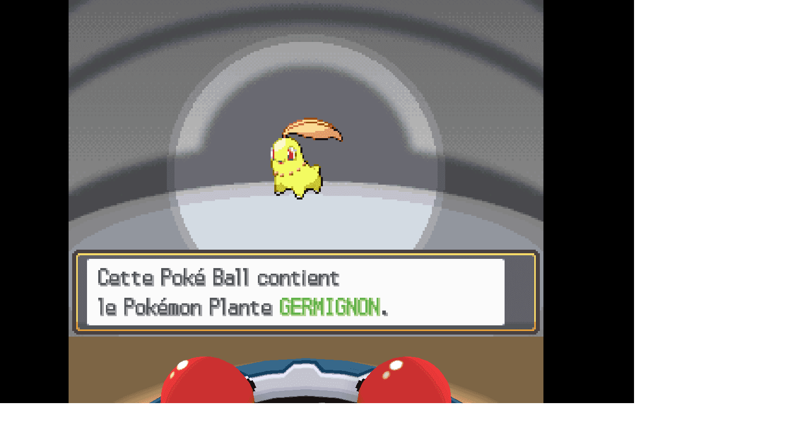 Ayaaaa Germinion Shiny apres 10 minutes de reset