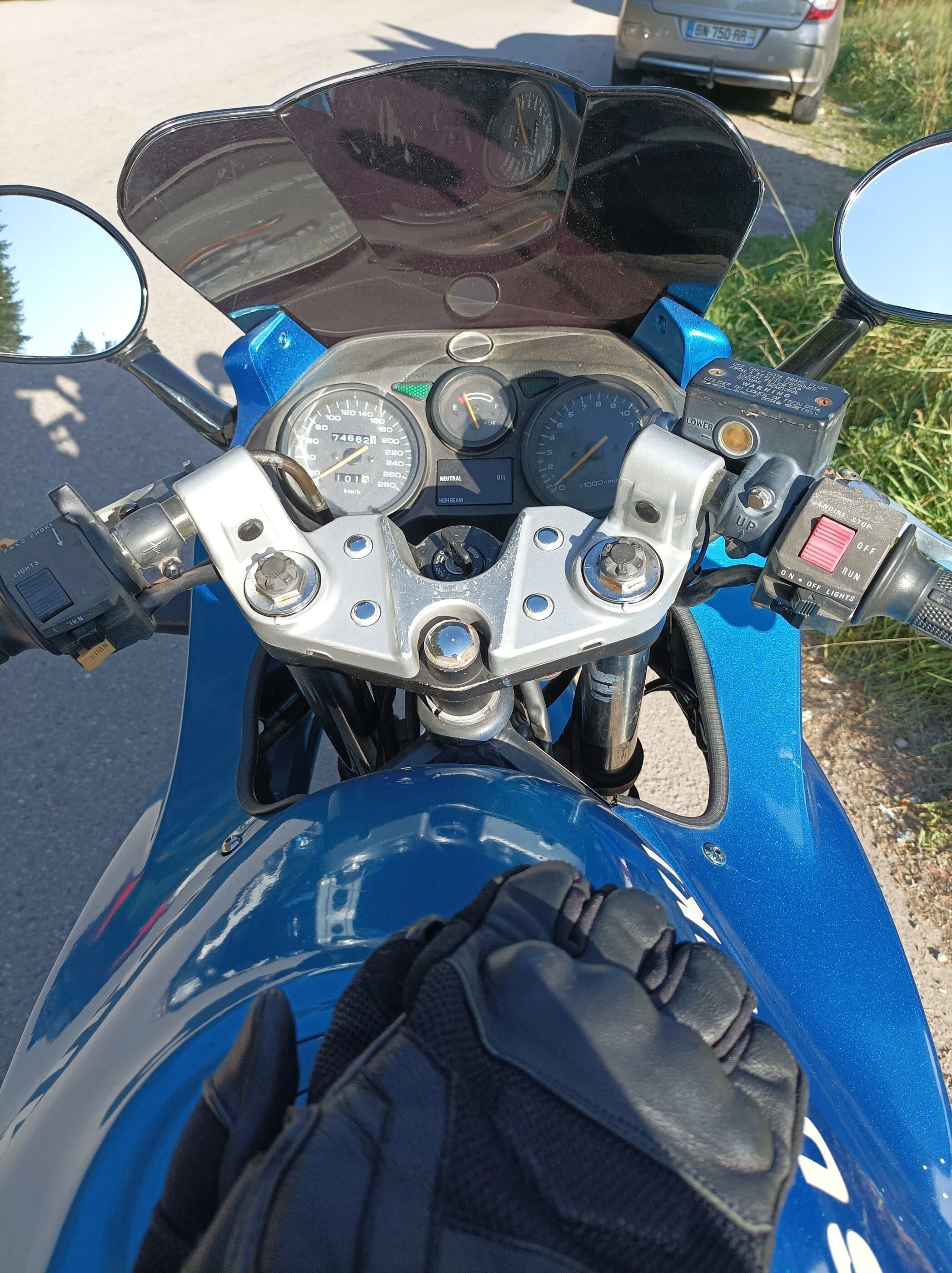 Premier jour de l'année que je sors la moto