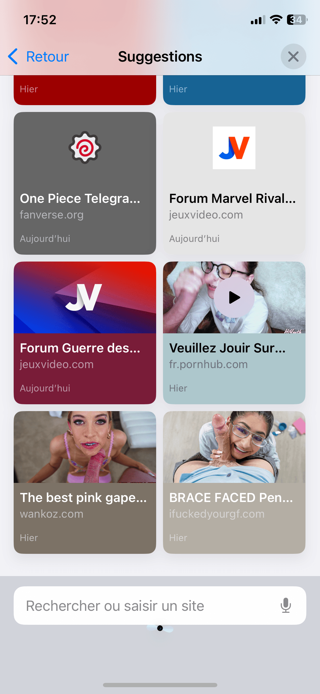 Bordel les suggestions de mon navigateur :rire: