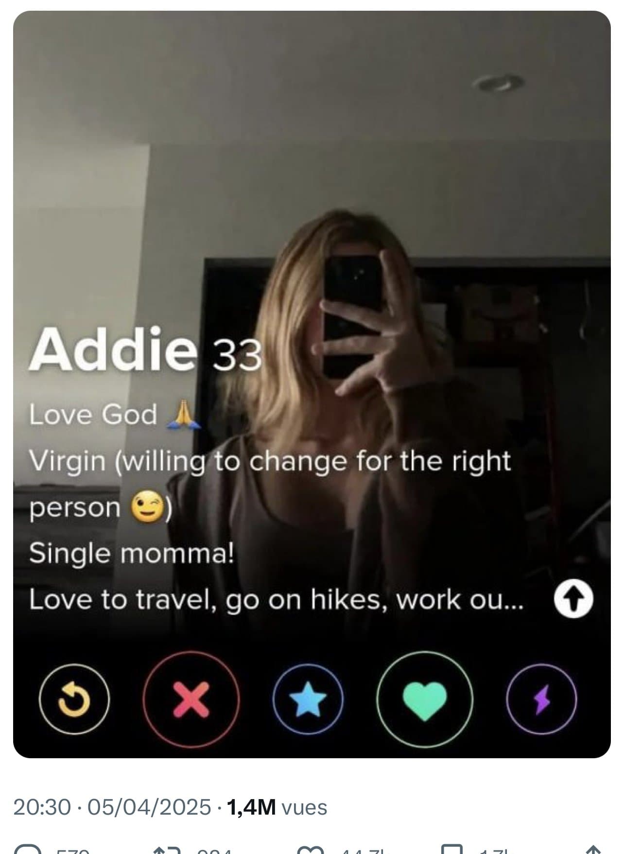 Addie 33 ans maman mais vierge