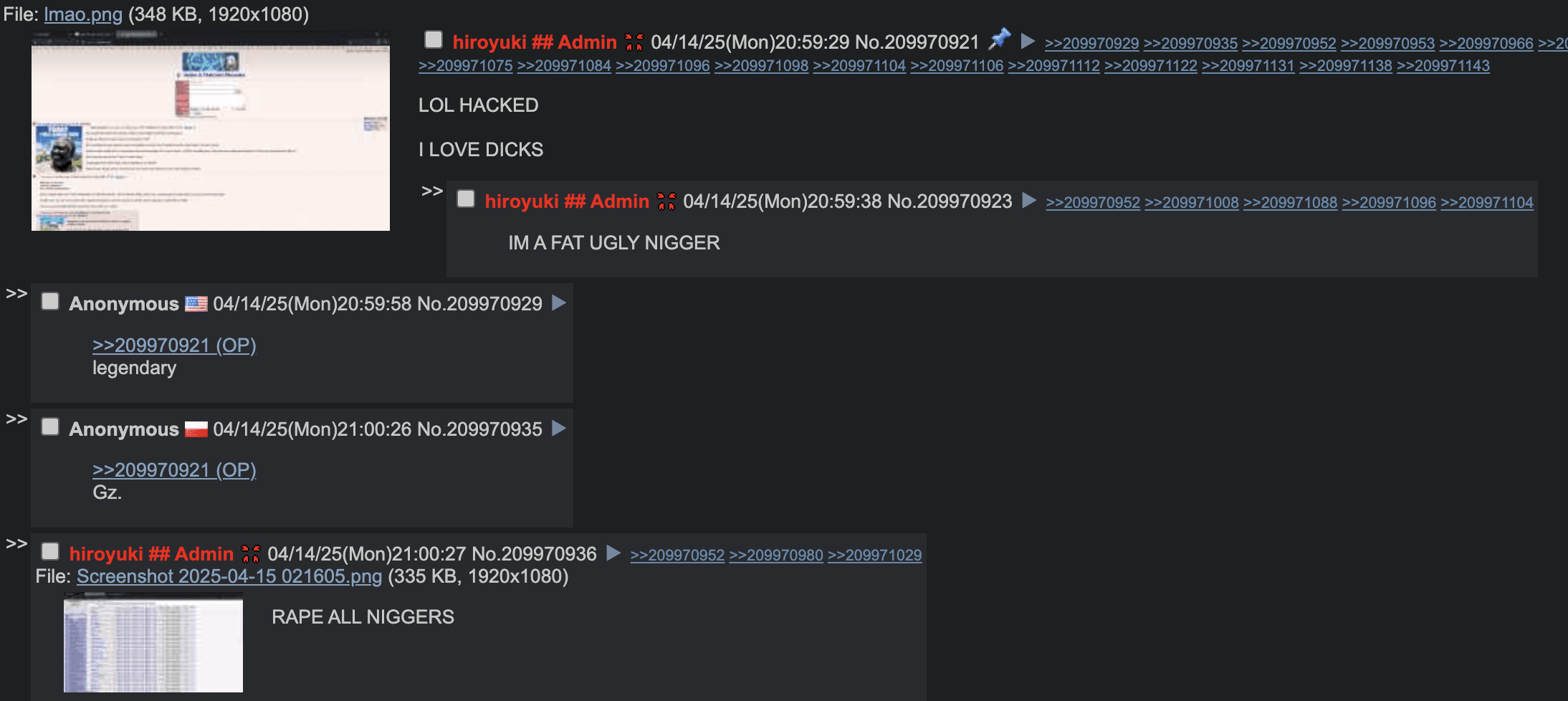 4CHAN s'est fait hack apparemment