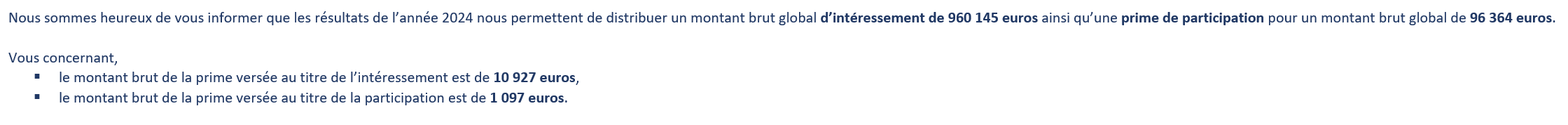 prime d'intéressement , vous allez avoir combien les kheys ?