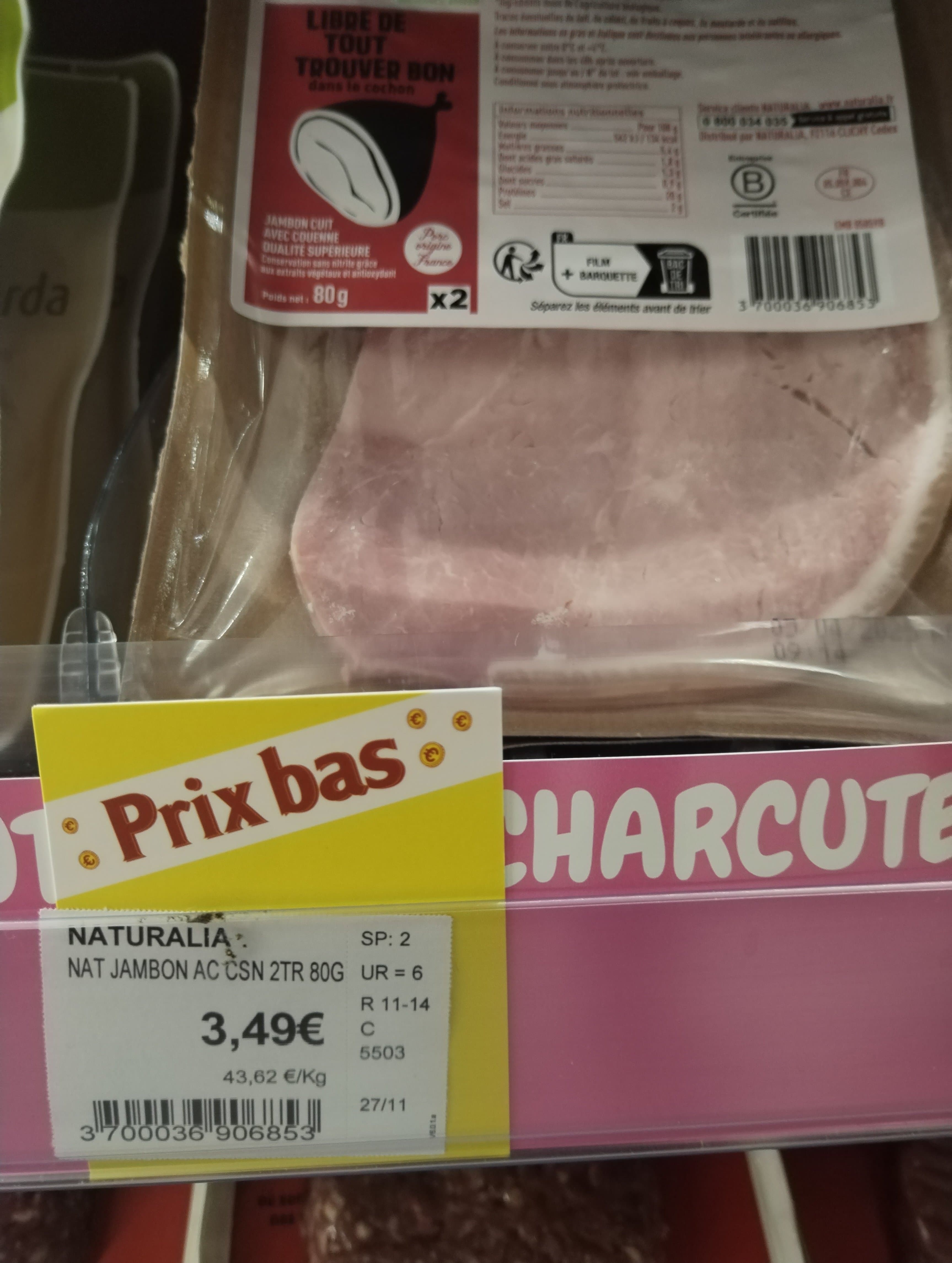 [ALERTE] Le JAMBON à "PRIX BAS" dans mon magasin LOCAL