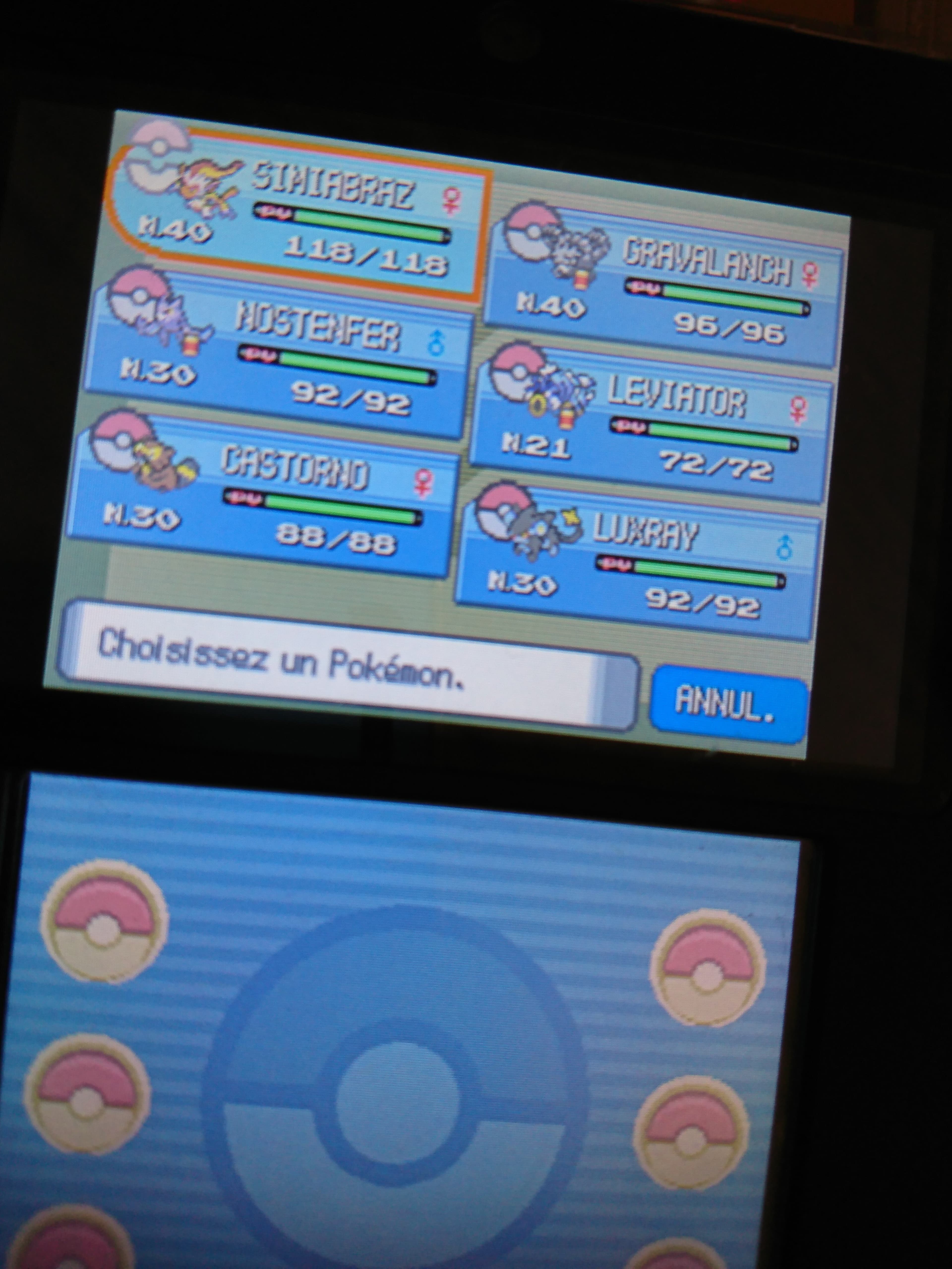J'ai acheté Pokémon perle et je sais pas pourquoi