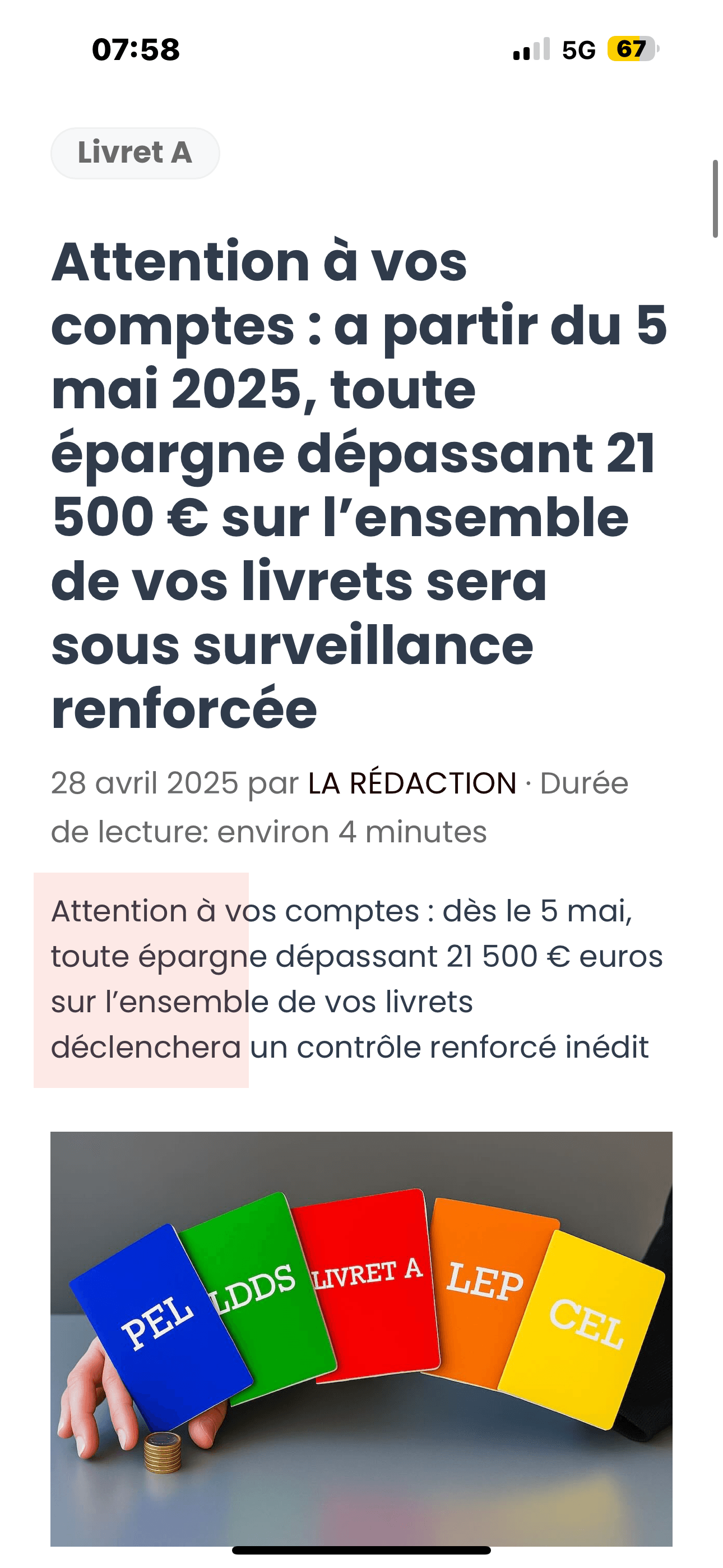 [Ayaooo] L’Etat Fronçais va mettre une surveillance renforcée sur votre épargne