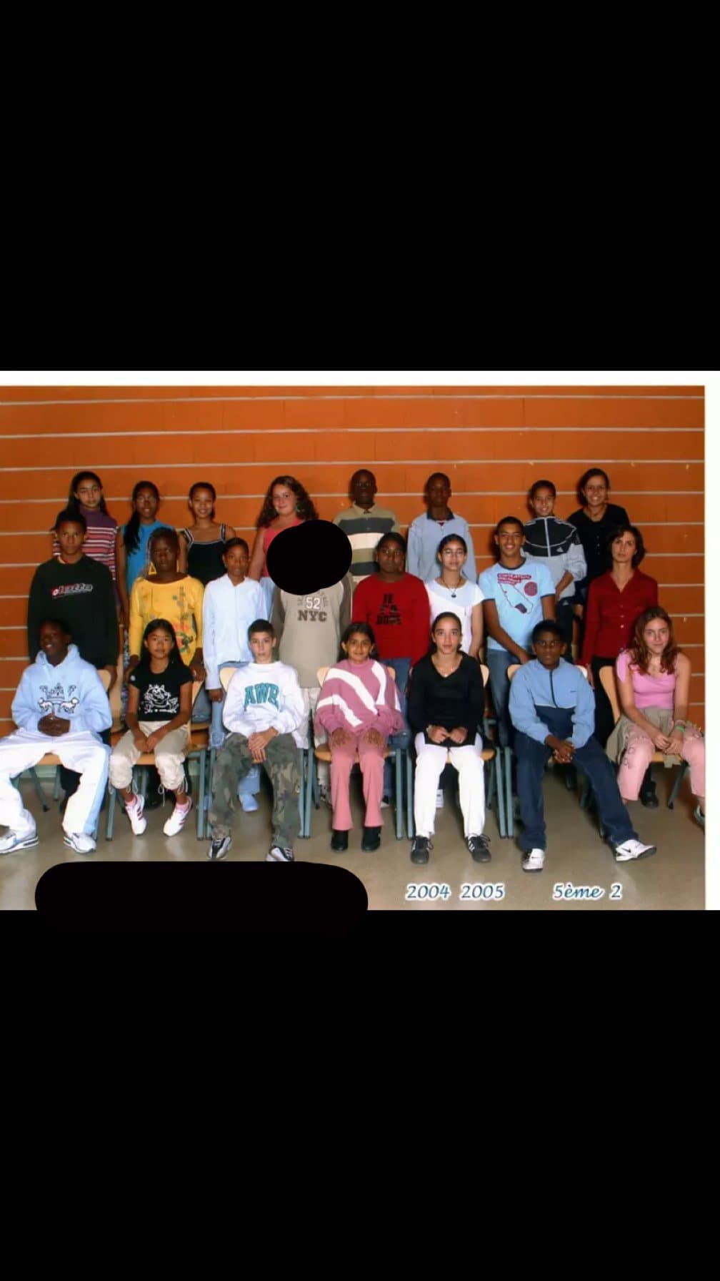 AYAA (Photo) J’ai trouvé une photo de classe de quand j’étais au collège.