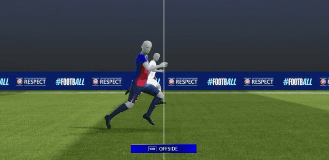 le HORS-JEU sur le 4eme BUT de L'INTER