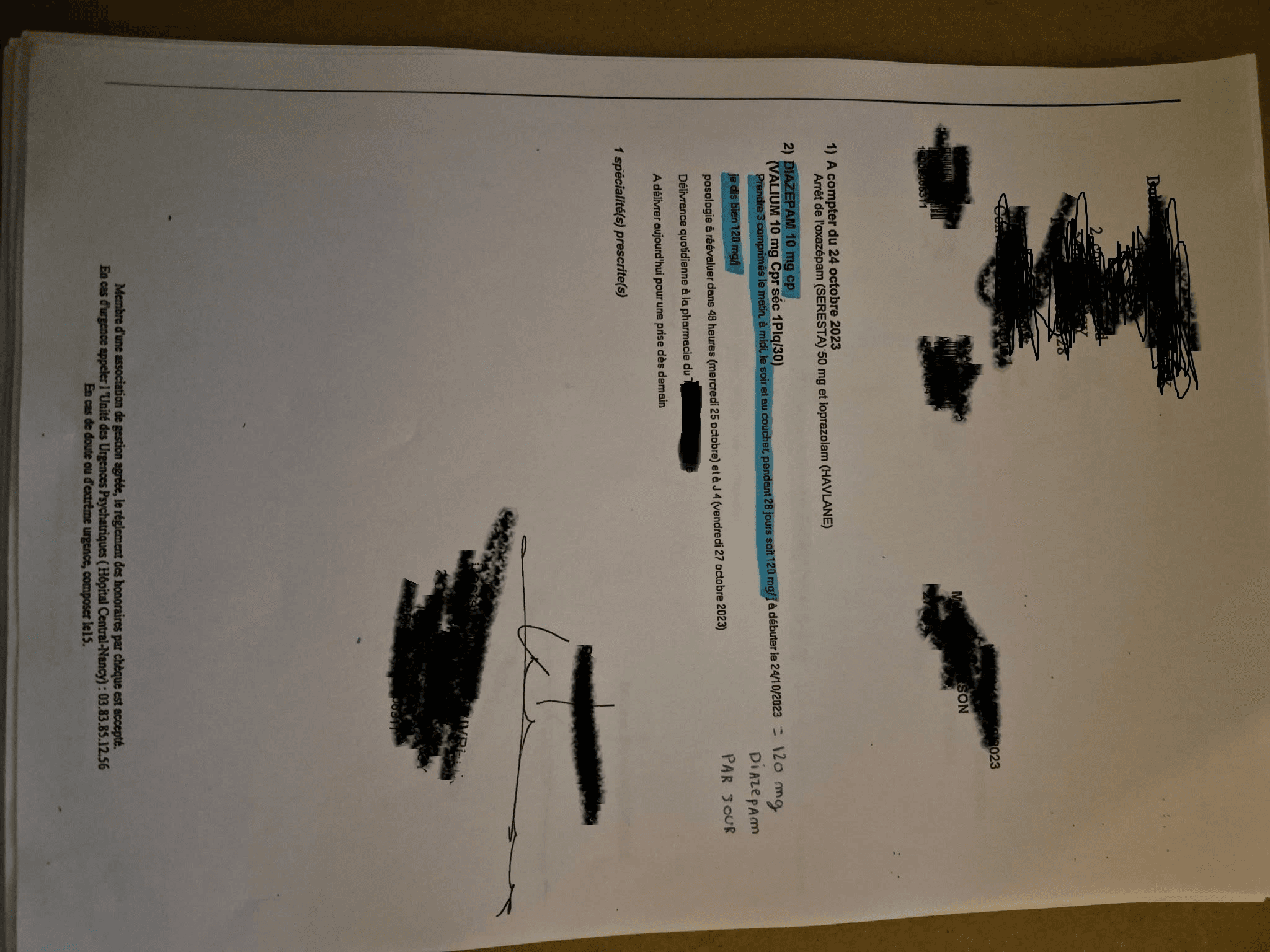 d'apres chatgpt je peux obtenir 100 000 euros voir plus de mon medecin a cause de ces prescription