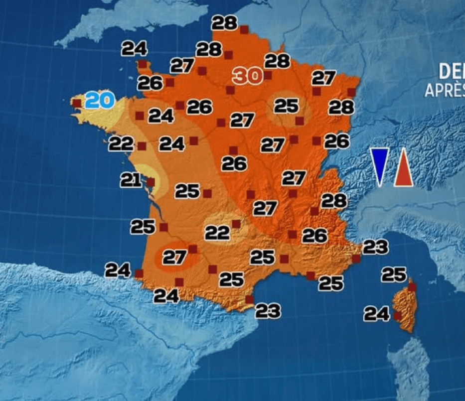 AYAAAAAA, il va faire 30 degrés ce jeudi premier MAI