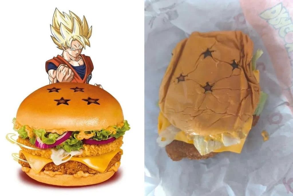 [PHOTO] le BURGER DRAGON BALL de QUICK est SORTIE