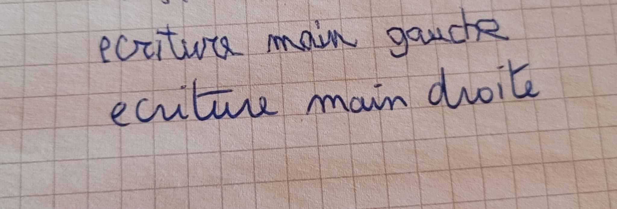 Envie d'apprendre à écrire de la main gauche