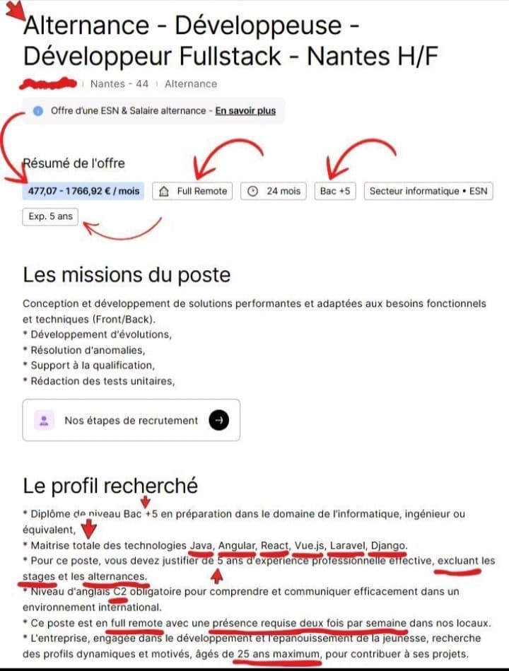 Cette offre en "ALTERNANCE" AHI