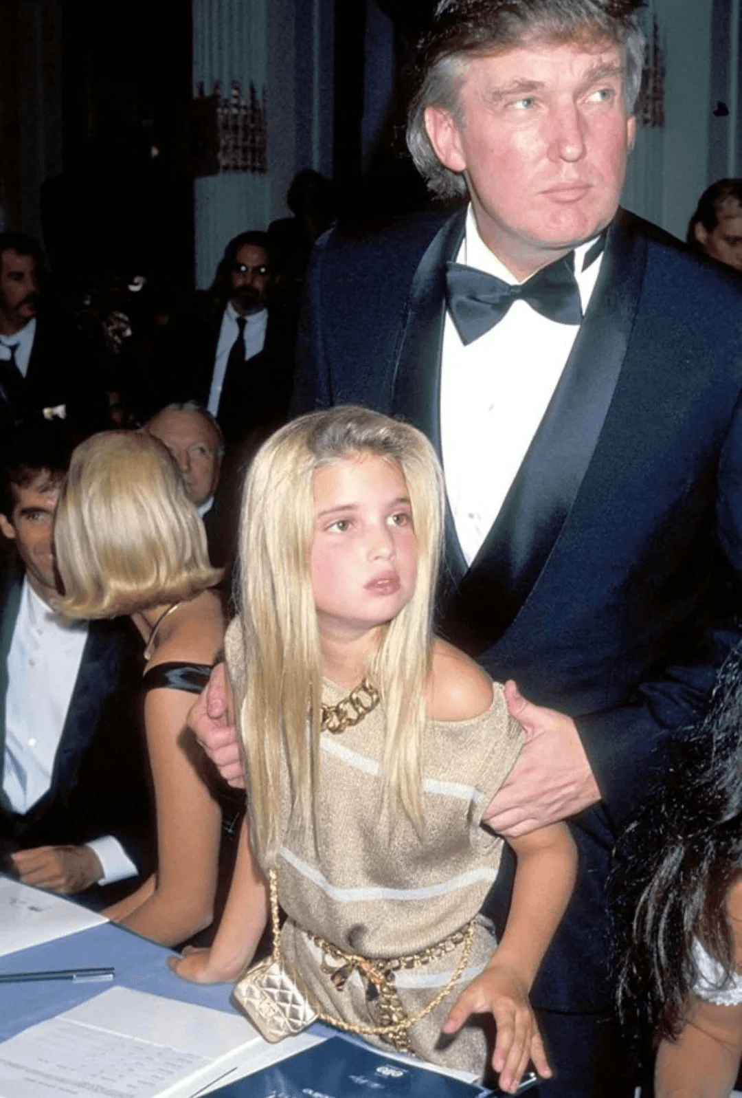 Donald Trump et sa fille aux cheveux blonds Ivanka Trump