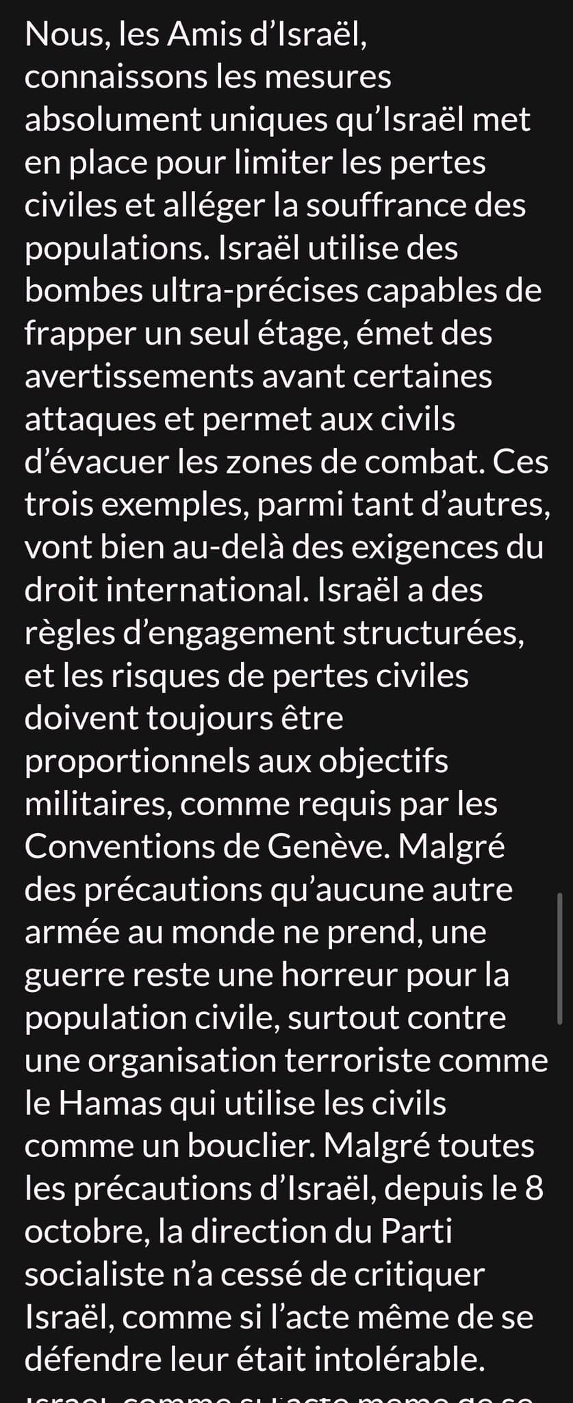 Des militants du Parti Socialiste dénoncent les positions pro-Hamas du parti