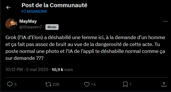 Les FEMINISTES paniquent car l'IA GROK peut désormais les mettre en LINGERIE