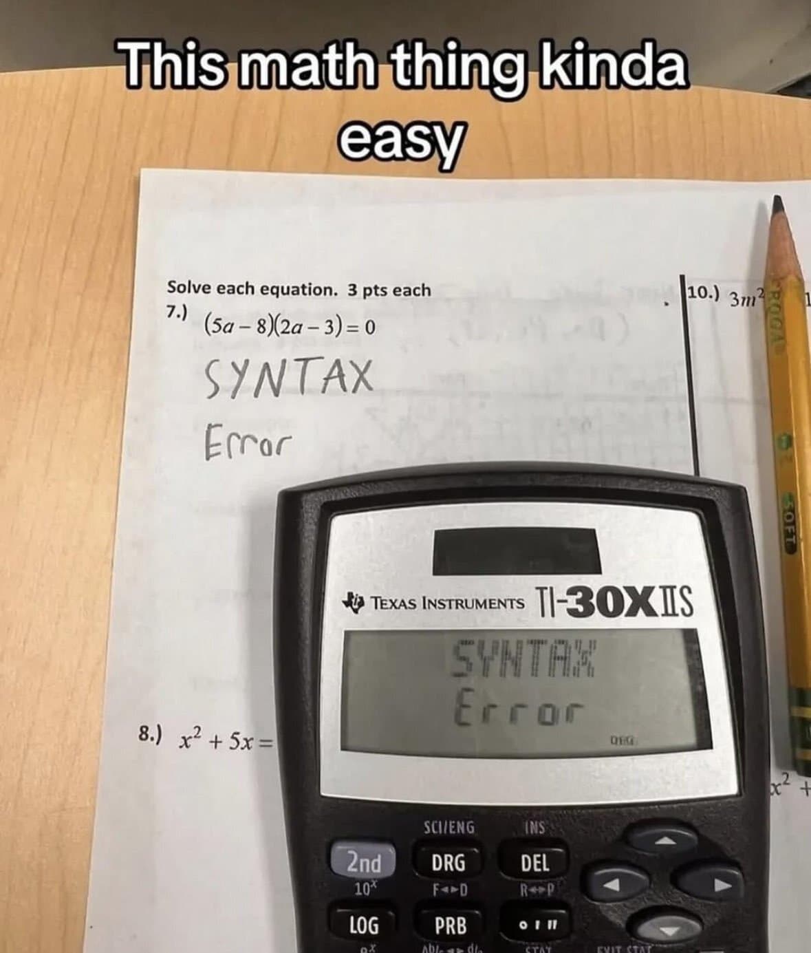 (PHOTO) Mon Prof de Maths en 2015 : T'iras LOIN dans la VIE