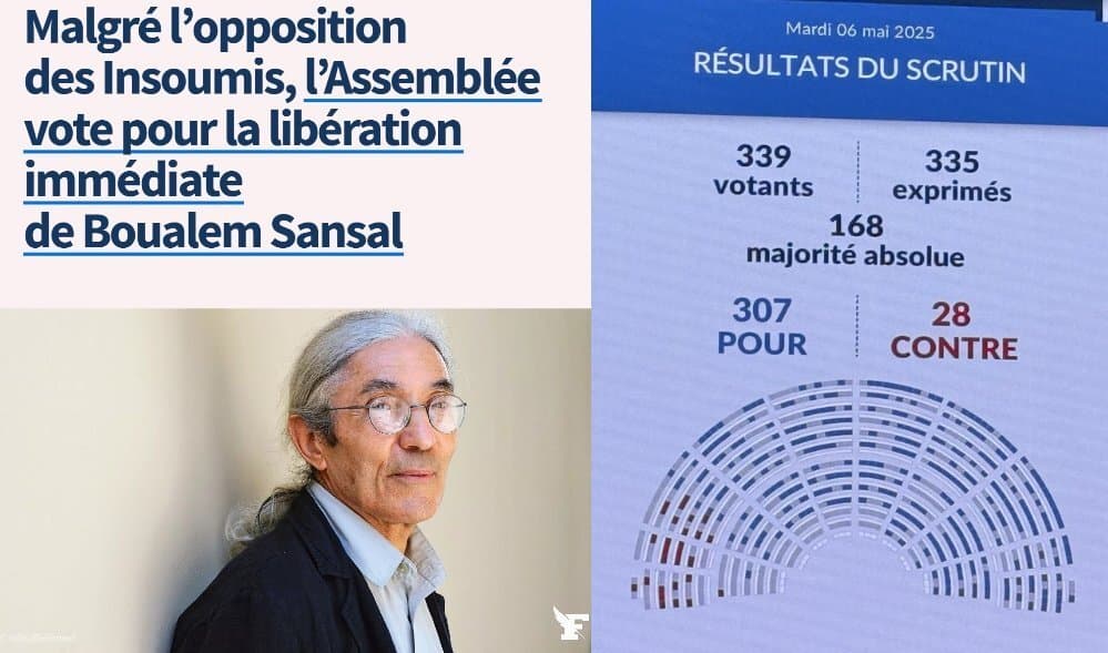 [ALERTE] LFI vote contre la LIBÉRATION de BOUALEM SANSAL