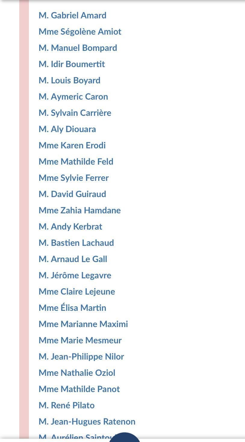 [BORDEL] la LISTE des DEPUTAX qui ont voté CONTRE la LIBÉRATION de BOUALEM SANSAL a FUITED