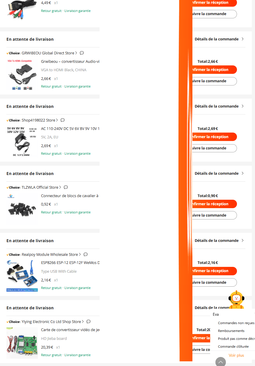 Ma commande aliexpress fait se questionner le forum