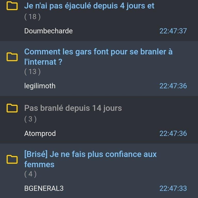 cet enchainement de topic sur jvc