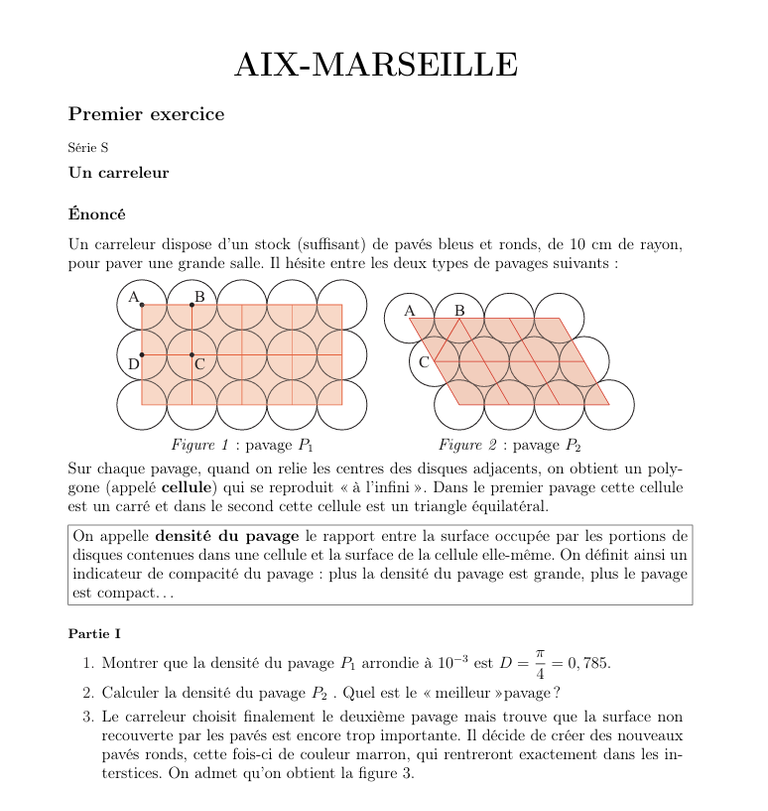 maths : carrelage