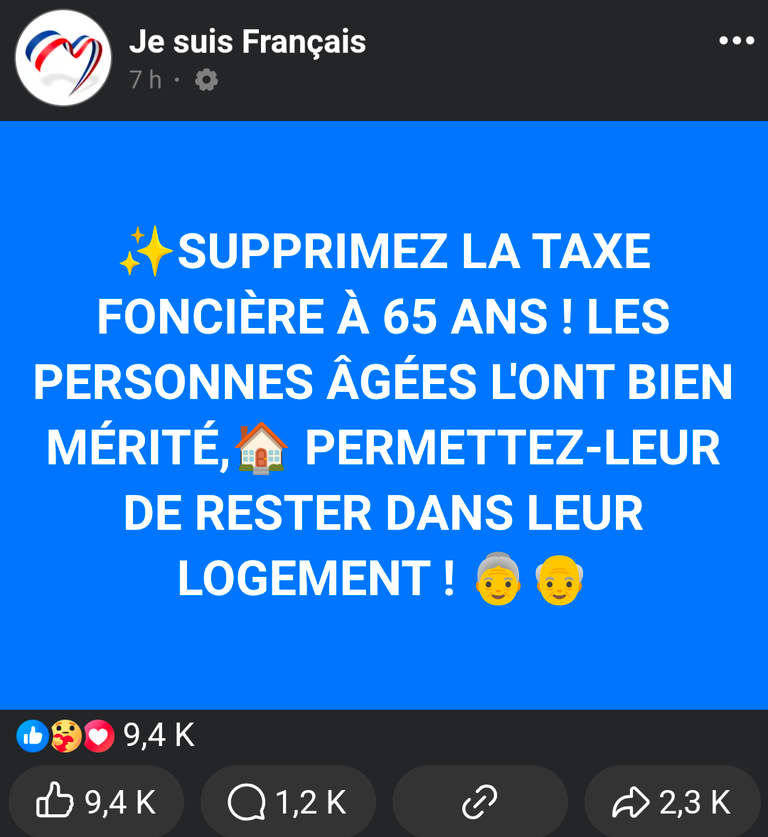 Ce groupe Fb de PATRIOTES souhaite la SUPPRESSION de la TAXE FONCIÈRE