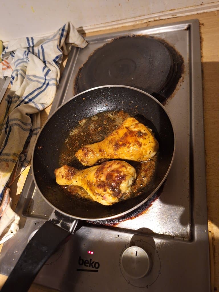 Deux pilons de poulet à 2h45