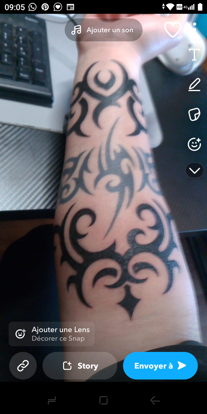 Mon tatouage tribal évolutif trauma jvc