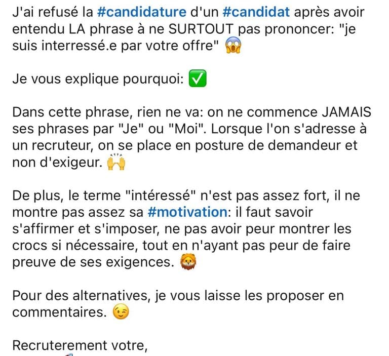 le RED FLAG  de cette RH recruteuse va vous étonner, RECRUTEMENT VOTRE