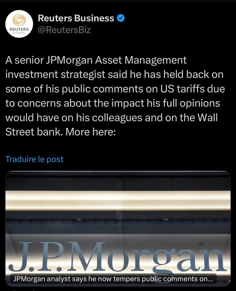 [ALERTE] JP Morgan :  « on est tellement dans la MERDE…