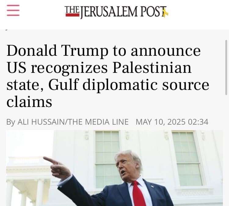 Trump va reconnaître l'état palestinien